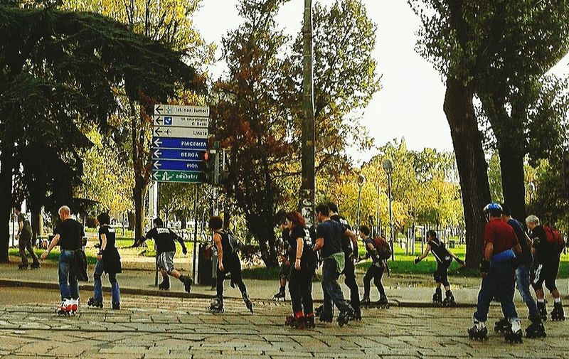 People in park