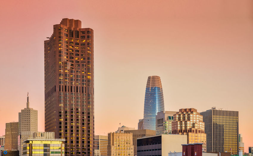 San francisco architecture with salesforce tower 