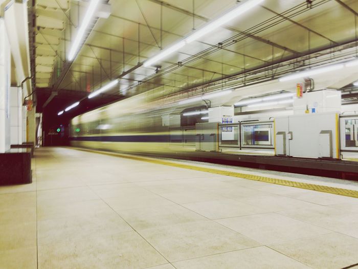 Interior of subway station