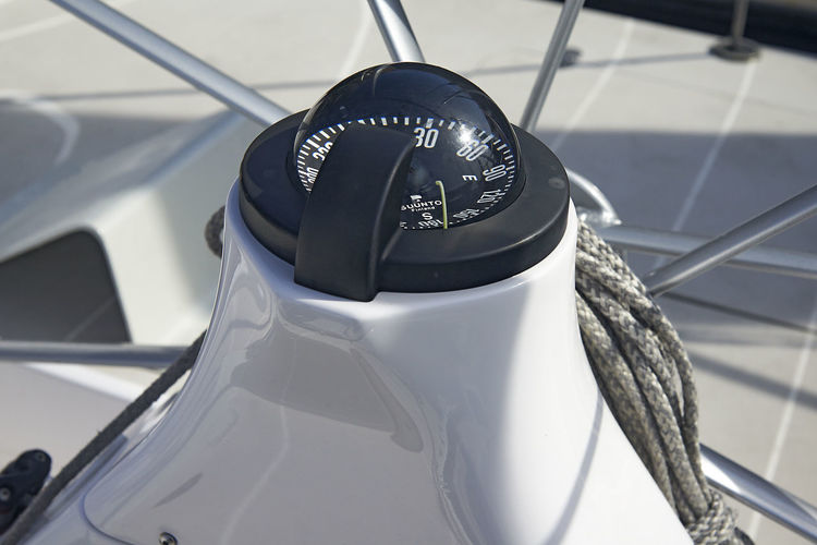 Close-up of sailboat