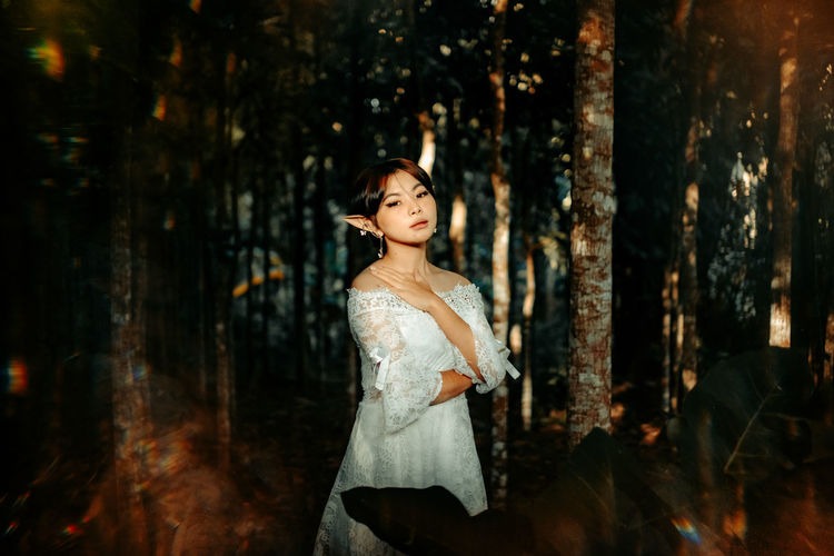 Woman in the forest 