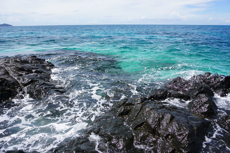 Scenic view of sea against sky