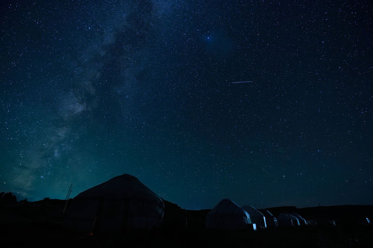 Low angle view of starry sky