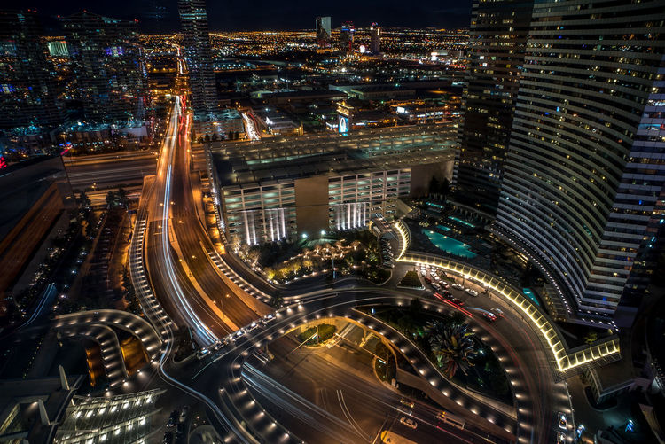City street at night