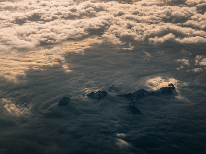 Aerial view of sea