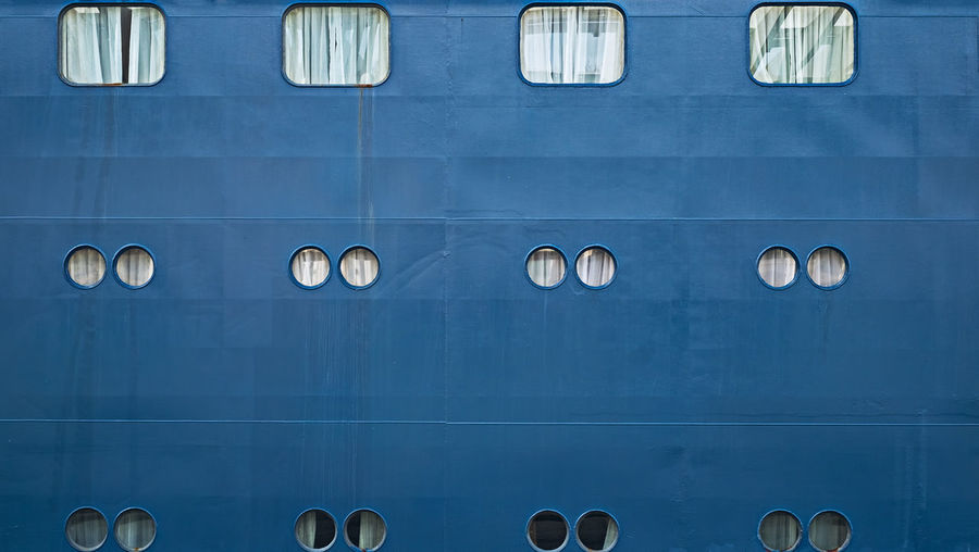 Ship porthole, small windows on ship side