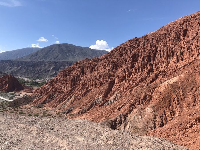 Breathtaking red rock formations in northern argentina. 