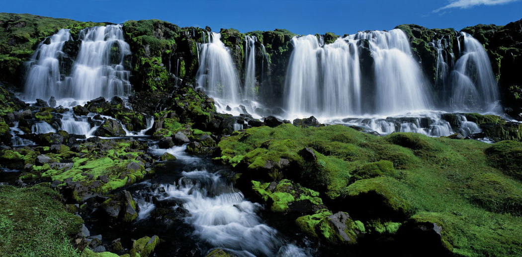 Unnamed waterfall in the highlands of iceland