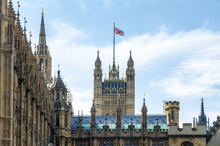 Uk, england, london, exterior of palace of westminster