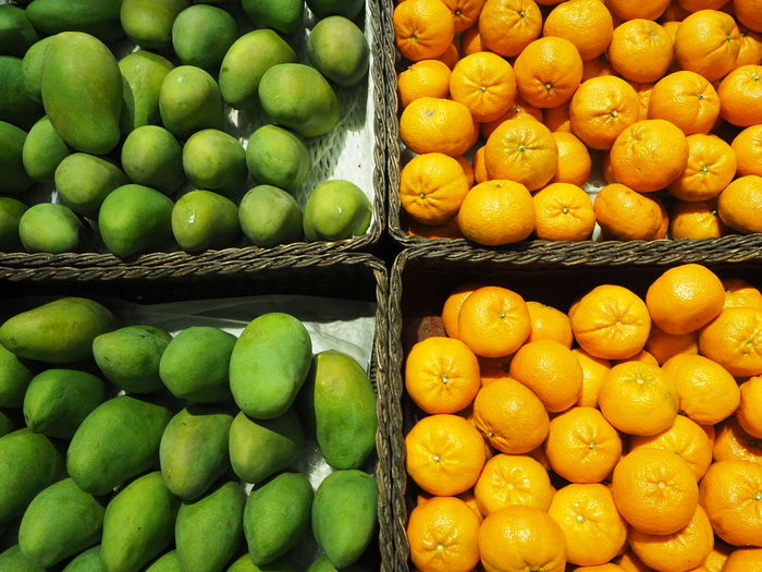 Full frame shot of fruits for sale at market stall