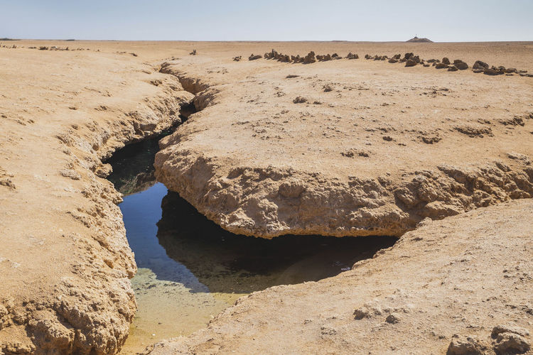 Large rift in the national park in egypt