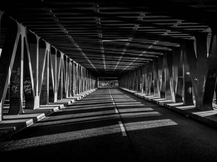 Interior of tunnel