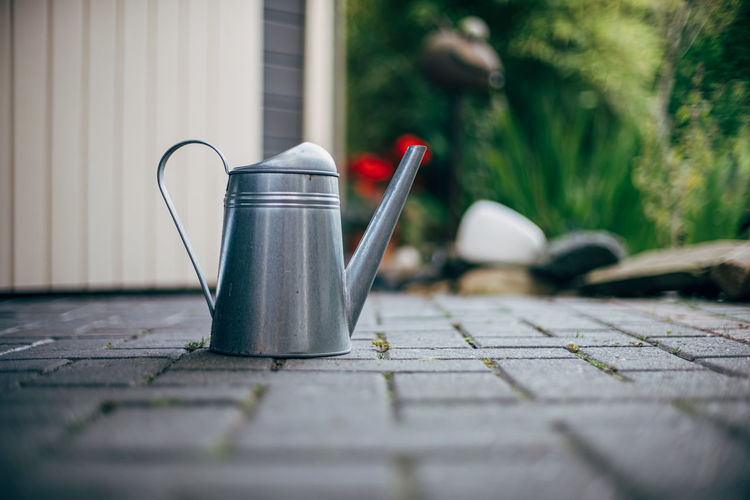 Close up of watering can