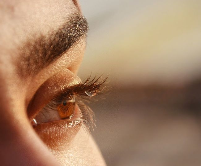 Close-up of woman looking away