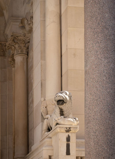 Low angle view of statue