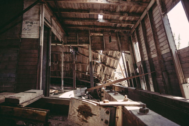 Interior of damaged home