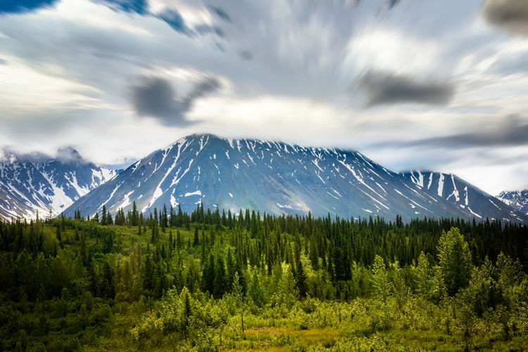 Denali national park, alaskan mountain range