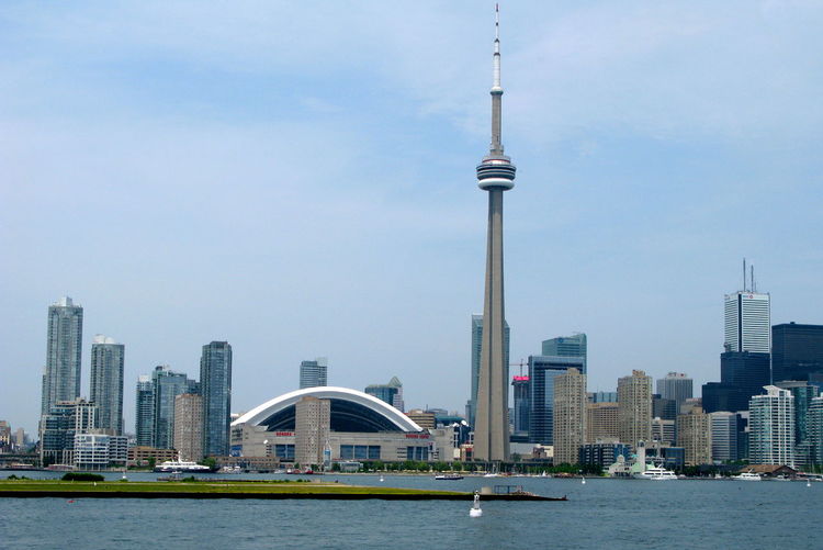 View of buildings at waterfront