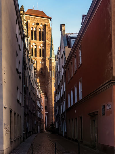 Street amidst buildings in city