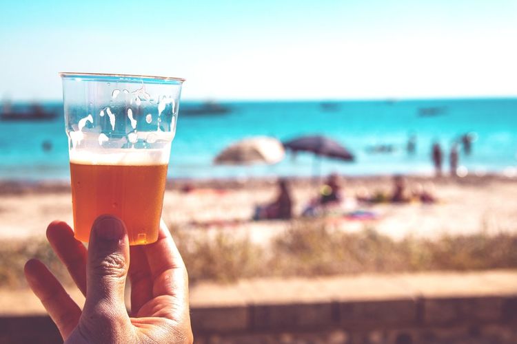Beer at the beach