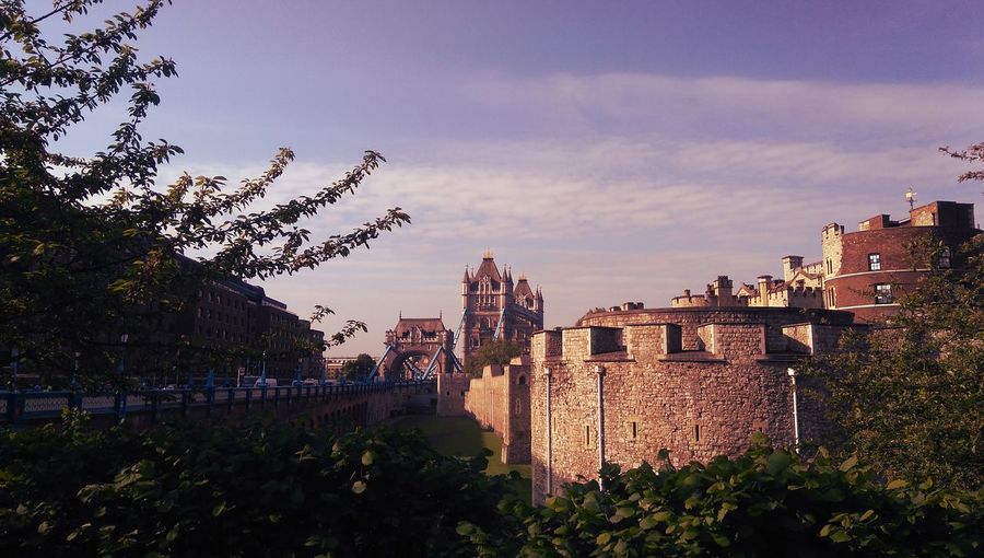 Buildings in city against the sky