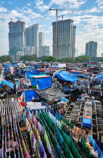 Boats moored at harbor
