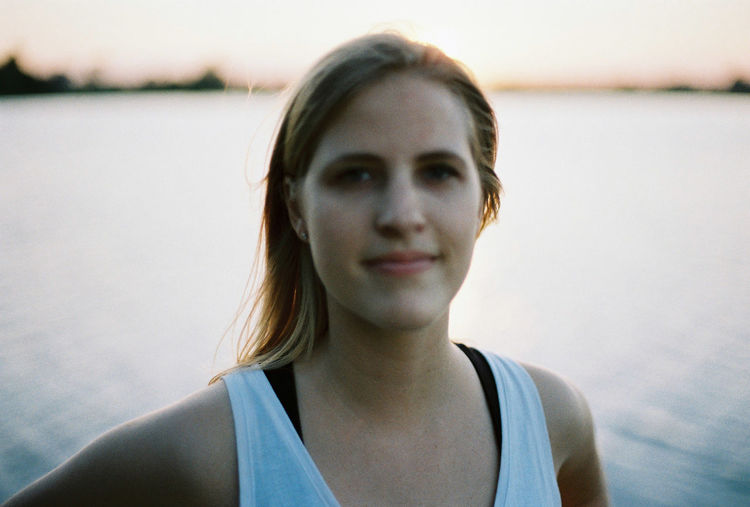Portrait of beautiful young woman