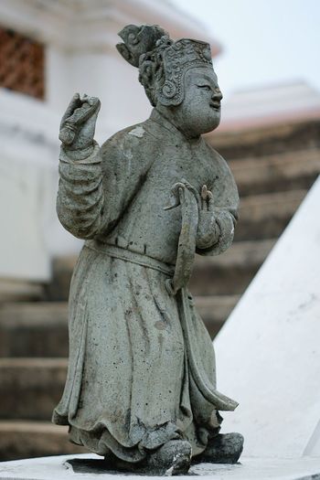 Close-up of angel statue