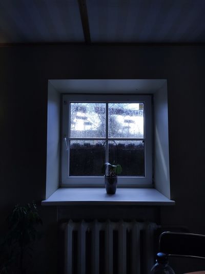 Open window of house