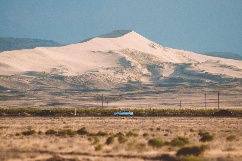 Scenic view of desert in dagestan 