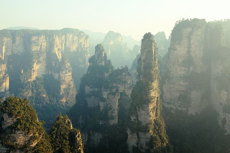 Zhangjiajie national forest park is national forest park located in zhangjiajie, hunan province