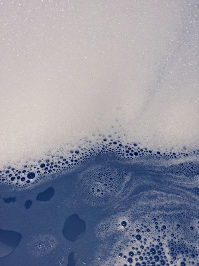 The soapy bubbles