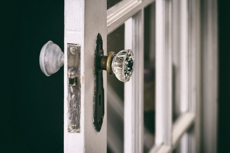 Close-up of doorknob