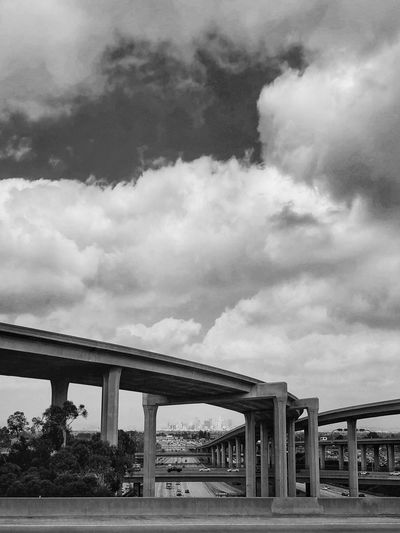 Low angle view of bridge against sky