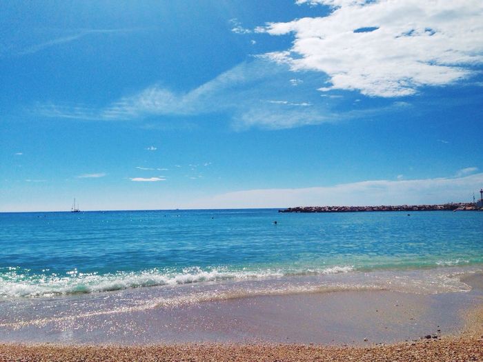 Scenic view of sea against sky