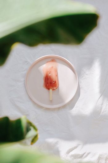 High angle view of ice cream