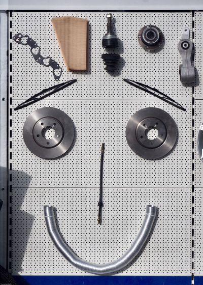 Close-up of machine part