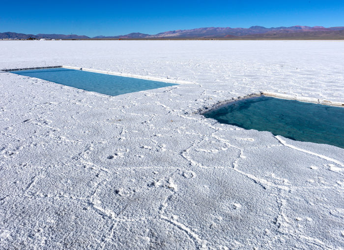 Salares de la puna argentina natural deposit of salts