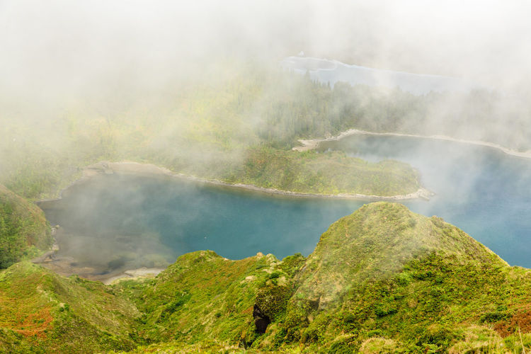 Scenic view of mountains