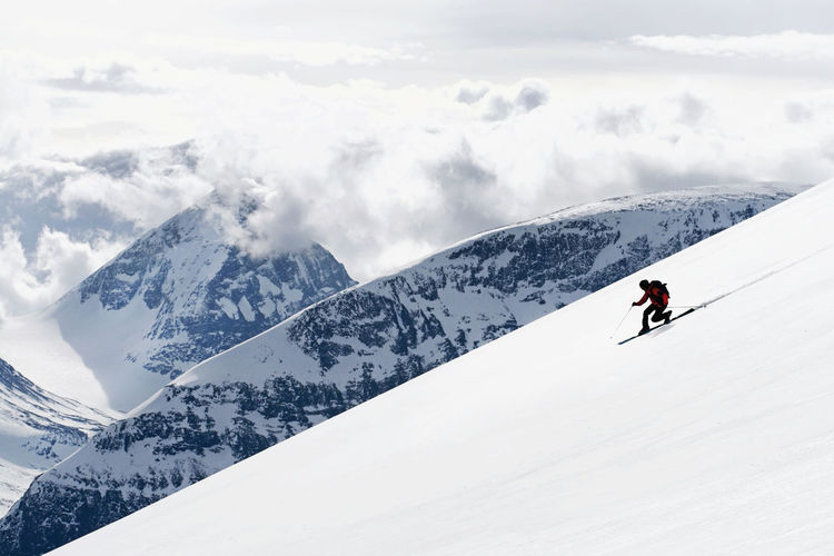 Person skiing