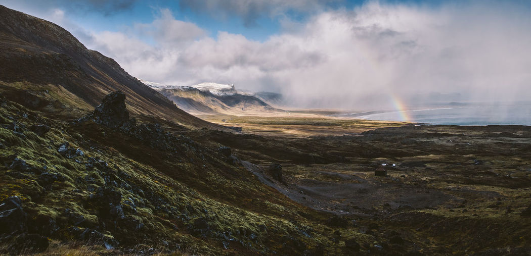 Panoramic view of landscape against sky