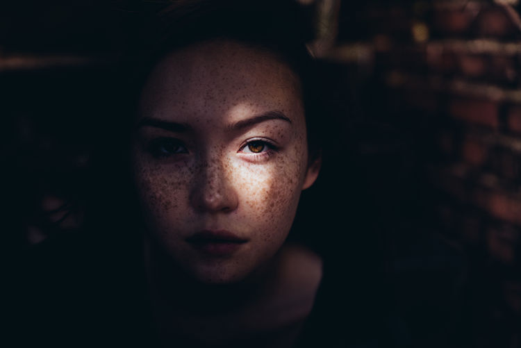 Adult Child Childhood Children Only Close-up Cultures Eye Freckle Girls Human Body Part Human Eye Human Face Indoors Looking At Camera One Person People Portrait Young Adult The Portraitist - 2018 EyeEm Awards Capture Tomorrow