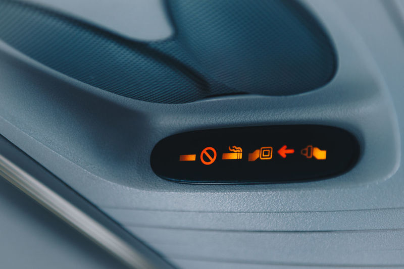Close-up of signals in car