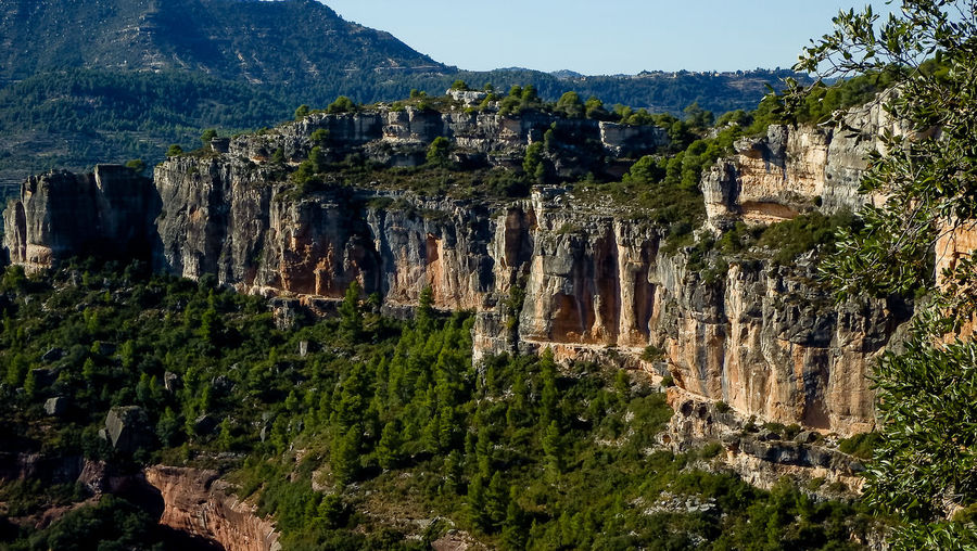 View of rock formations