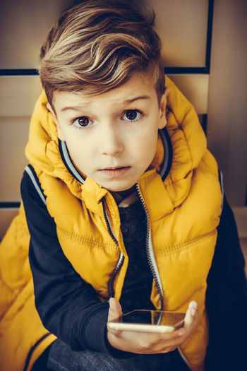 Portrait of cute boy