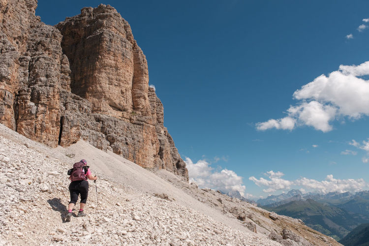 Trekking sass pordoi - alto adige sudtirol - italy