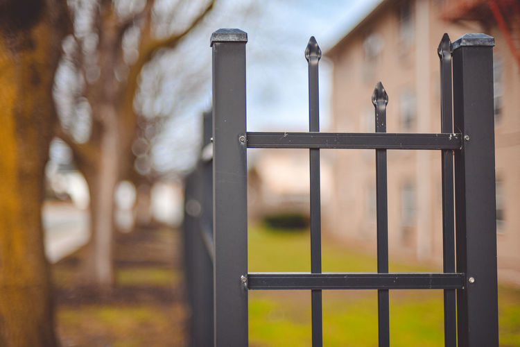 Close-up of metal structure