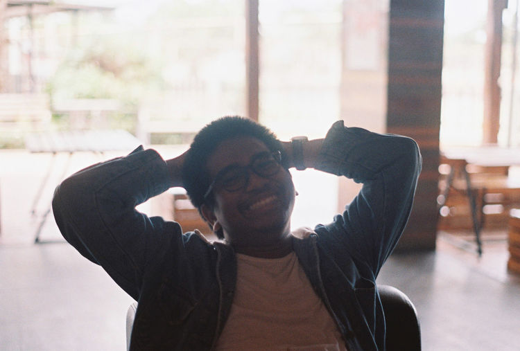 Portrait of young man