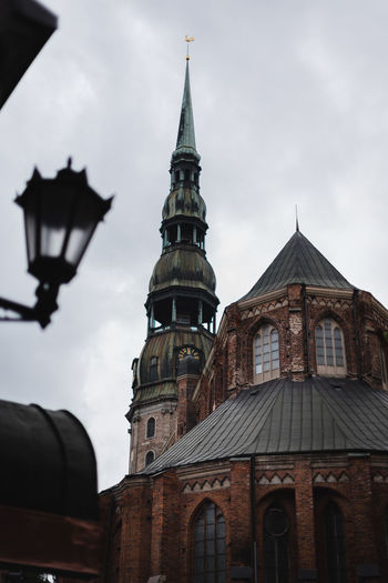 Low angle view of a clock tower