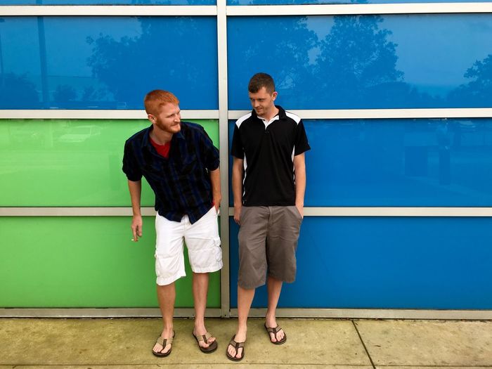 Full length of a boy standing outdoors